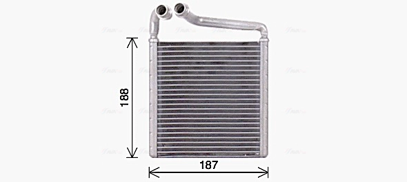 Теплообменник отопление салона AVA QUALITY COOLING VN6416