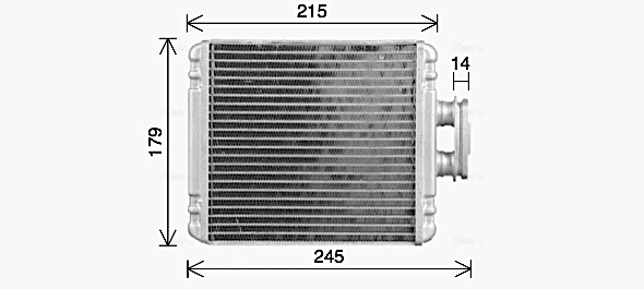 Теплообменник отопление салона AVA QUALITY COOLING VN6434