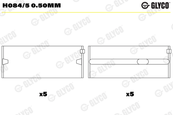 Комплект подшипников коленчатого вала WILMINK GROUP WG1186050