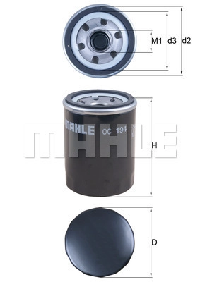 Масляный фильтр WILMINK GROUP WG1217045