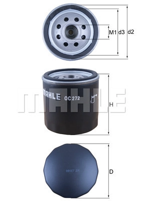 Масляный фильтр WILMINK GROUP WG1217095