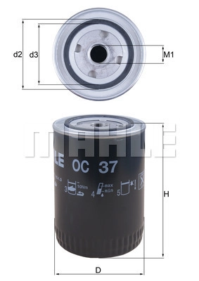 Масляный фильтр WILMINK GROUP WG1217134