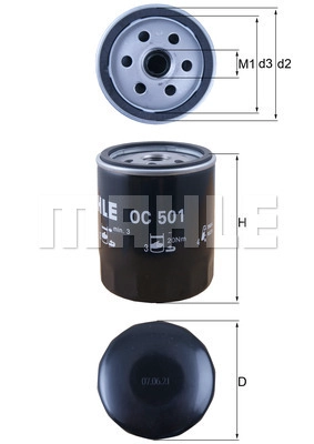 Масляный фильтр WILMINK GROUP WG1217175