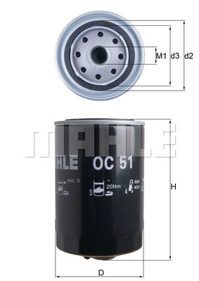 Масляный фильтр WILMINK GROUP WG1217179