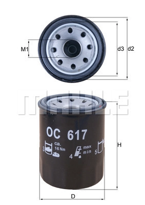 Масляный фильтр WILMINK GROUP WG1217215