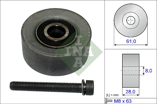 Паразитный / ведущий ролик зубчатый ремень WILMINK GROUP WG1253011