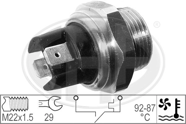 Термовыключатель вентилятор радиатора WILMINK GROUP WG1777089