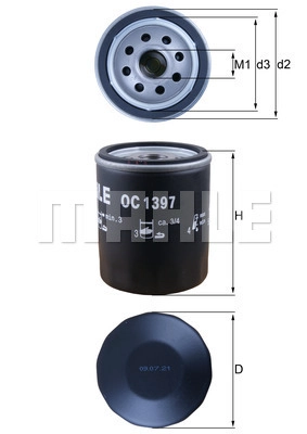 Масляный фильтр WILMINK GROUP WG1789612