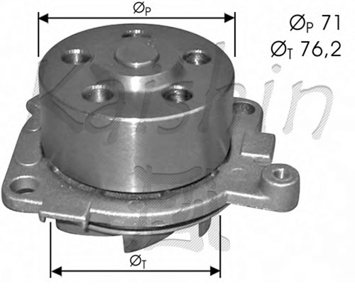 Водяной насос охлаждение двигателя CALIBER WPC405