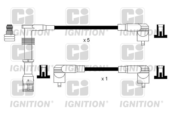 Комплект проводов зажигания ci QUINTON HAZELL XC1156