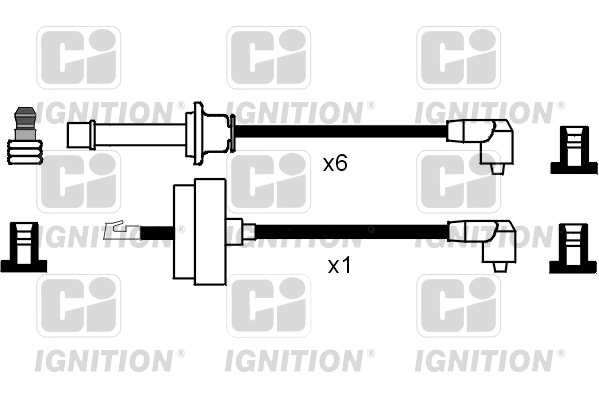 Комплект проводов зажигания ci QUINTON HAZELL XC550