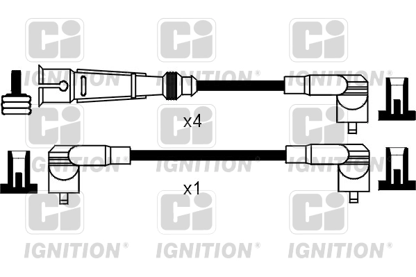 Комплект проводов зажигания ci QUINTON HAZELL XC768
