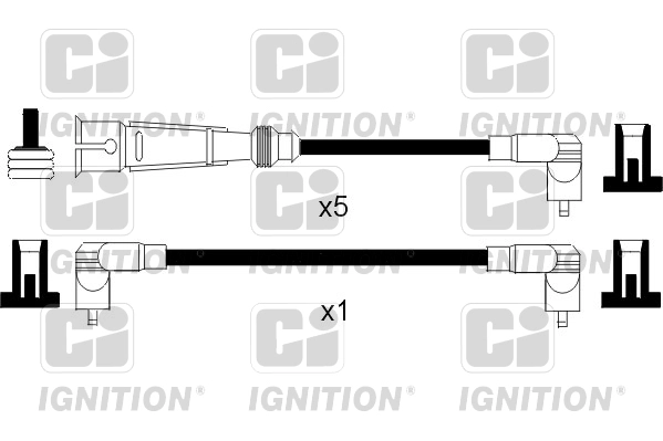 Комплект проводов зажигания ci QUINTON HAZELL XC788