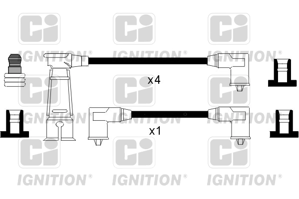 Комплект проводов зажигания ci QUINTON HAZELL XC970