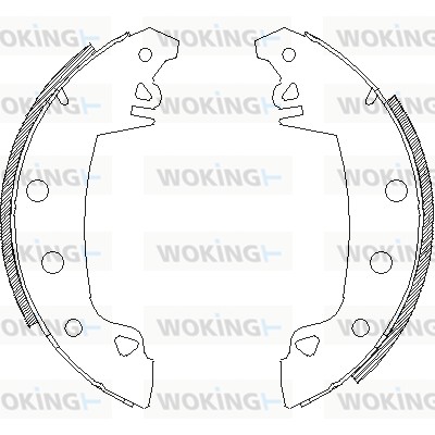 Тормозные колодки WOKING Z4017.02