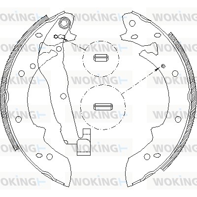 Тормозные колодки WOKING Z4027.01
