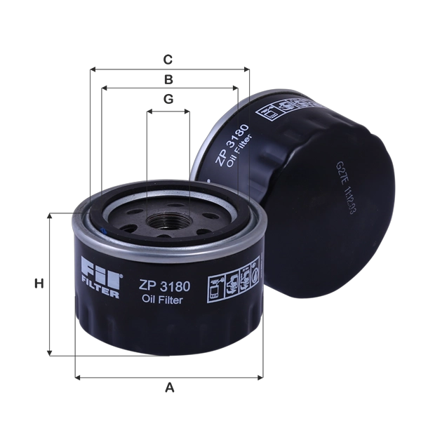 Масляный фильтр FIL FILTER ZP 3180