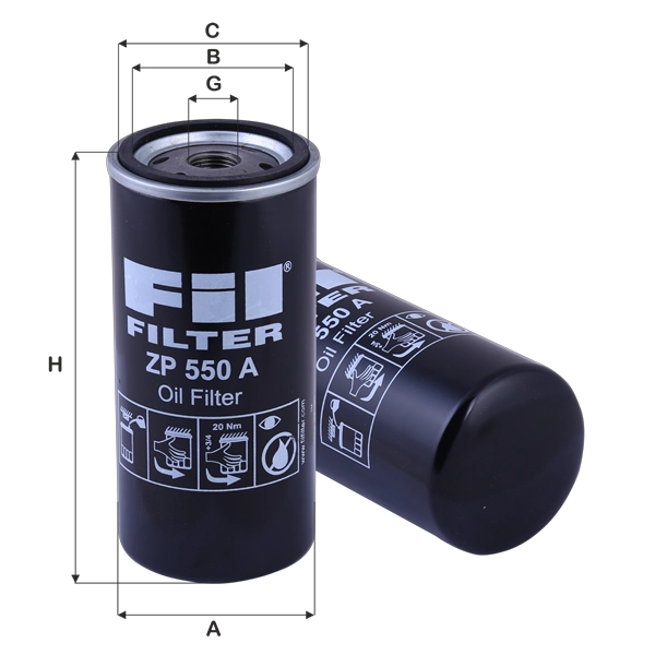 Масляный фильтр FIL FILTER ZP 550 A