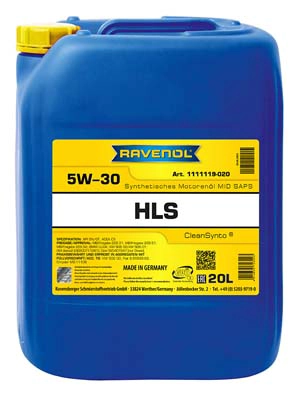 Моторное масло ravenol hls sae 5w-30 RAVENOL 1111119-020-01-999
