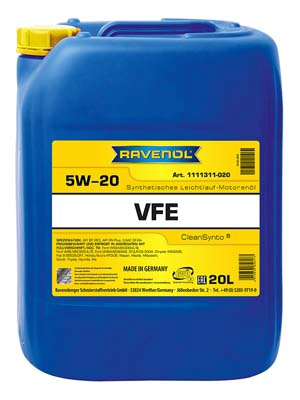 Моторное масло ravenol vfe sae 5w-20 RAVENOL 1111311-020-01-999