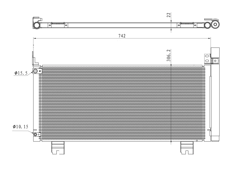 Конденсатор кондиционер easy fit NRF 350488