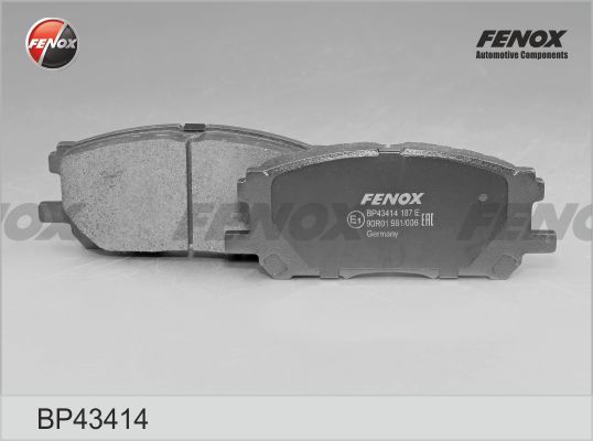 Комплект тормозных колодок дисковый тормоз FENOX BP43414