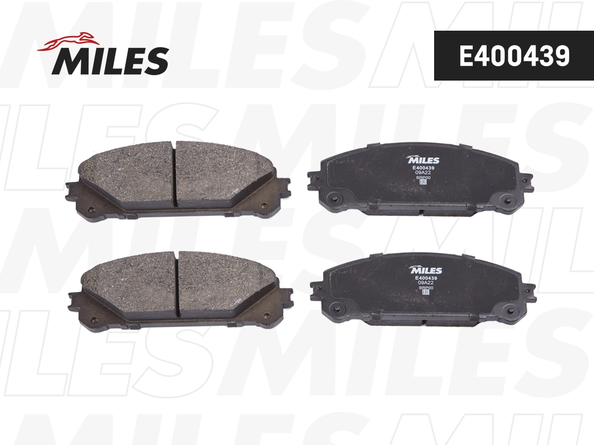 Комплект тормозных колодок дисковый тормоз MILES E400439