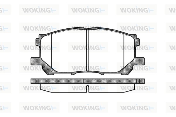 Комплект тормозных колодок дисковый тормоз WOKING P11393.00