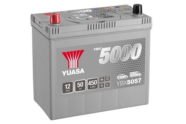 Стартерная аккумуляторная батарея ybx5000 silver high performance smf batteries YUASA YBX5057
