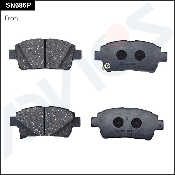 Комплект тормозных колодок дисковый тормоз ADVICS SN686P