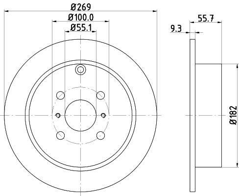 Тормозной диск NISSHINBO ND1081K