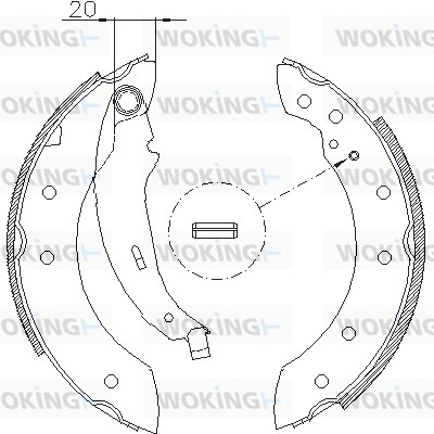 Тормозные колодки WOKING Z4199.01