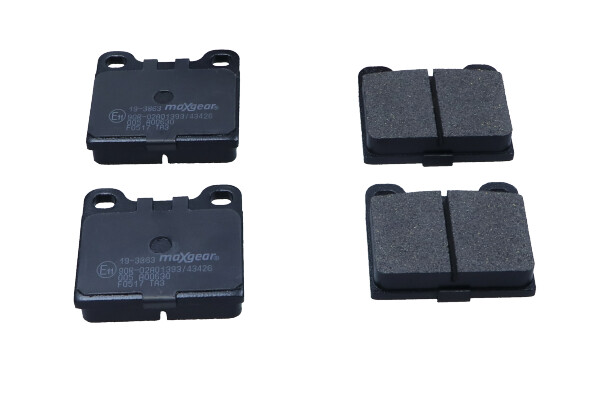 Комплект тормозных колодок дисковый тормоз MAXGEAR 19-3863