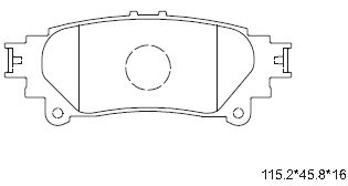 Комплект тормозных колодок дисковый тормоз ASIMCO KD2504