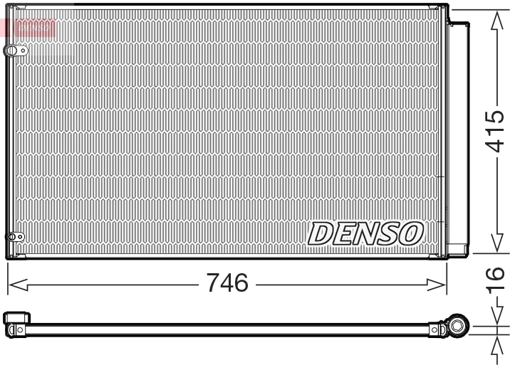 Конденсатор кондиционер DENSO DCN51017