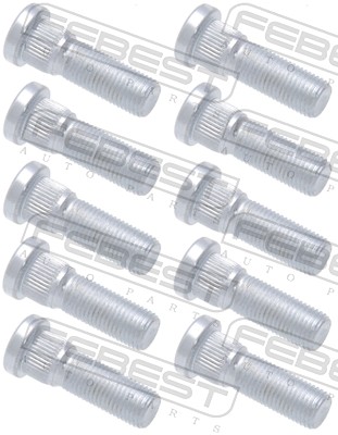 Шпилька колеса FEBEST 0184-004-PCS10