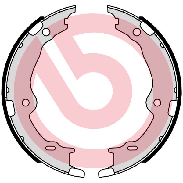 Комплект тормозных колодок стояночная тормозная система essential line BREMBO S 83 572