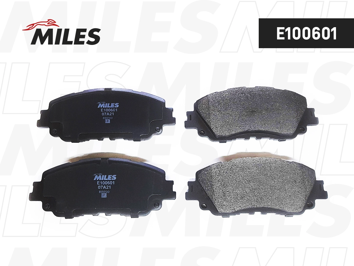 Комплект тормозных колодок дисковый тормоз MILES E100601