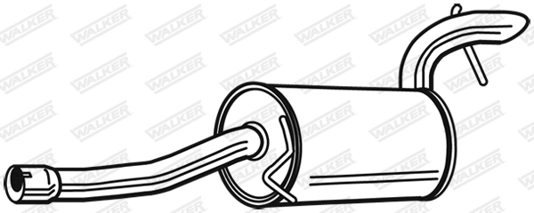 Глушитель выхлопных газов конечный WALKER PRODUCTS 23887