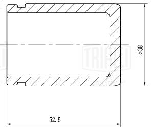 Поршень корпус скобы тормоза TRIALLI RCF 032007P