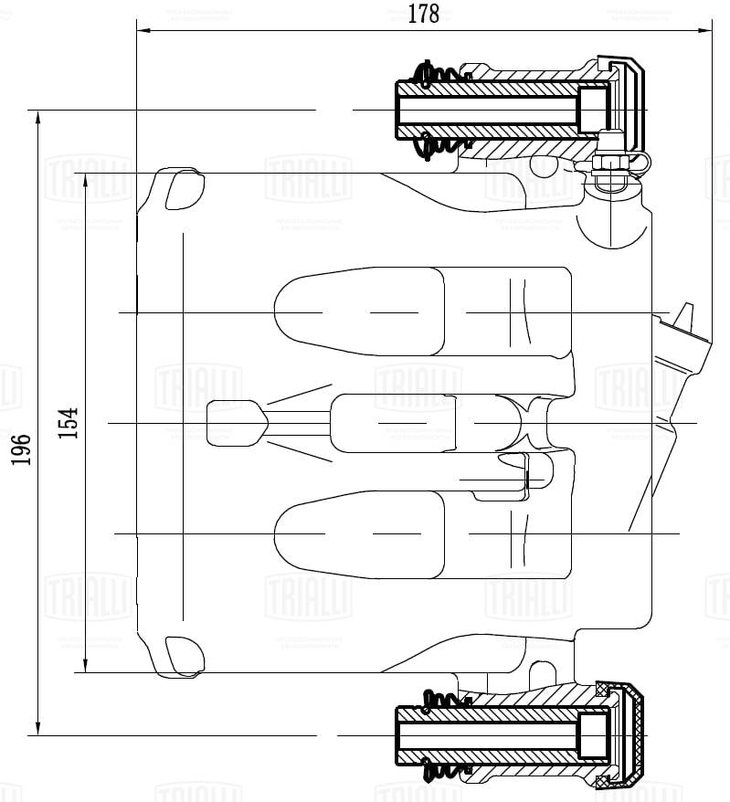Тормозной суппорт TRIALLI CF 032016