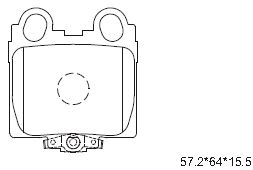 Комплект тормозных колодок дисковый тормоз ASIMCO KD2722