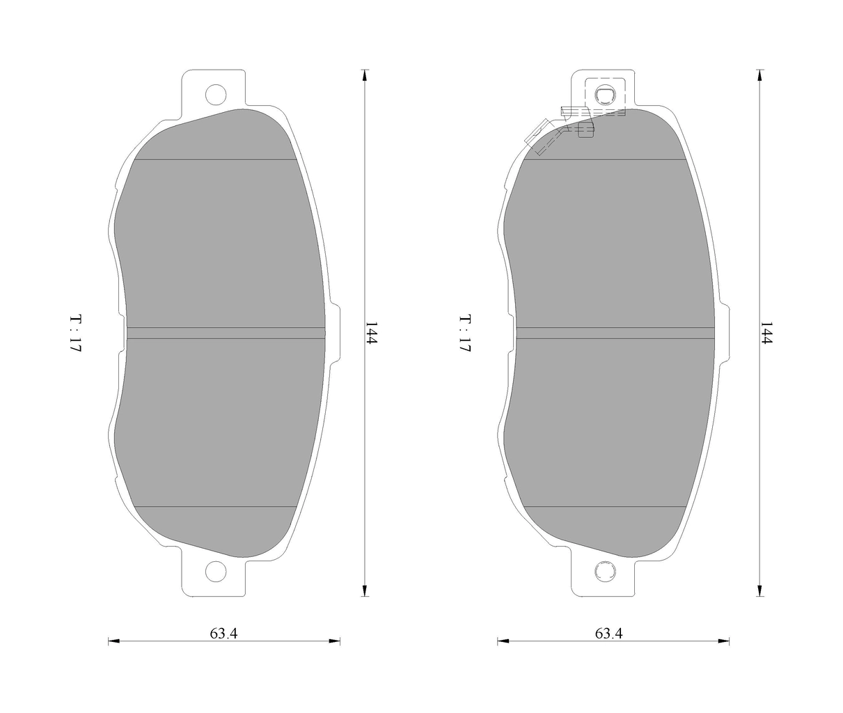 Комплект тормозных колодок дисковый тормоз BOSCH 0 986 AB2 256