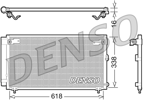 Конденсатор кондиционер DENSO DCN51006