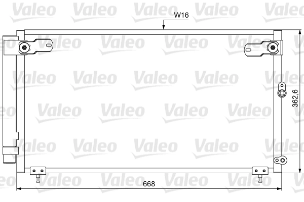Конденсатор кондиционер VALEO 814047