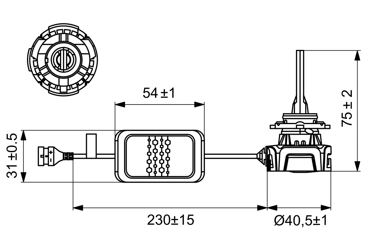 Лампа накаливания фара дальнего света светодиод gigalight twin BOSCH 1 987 301 555