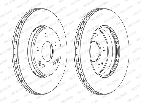 Тормозной диск premier FERODO DDF1134C