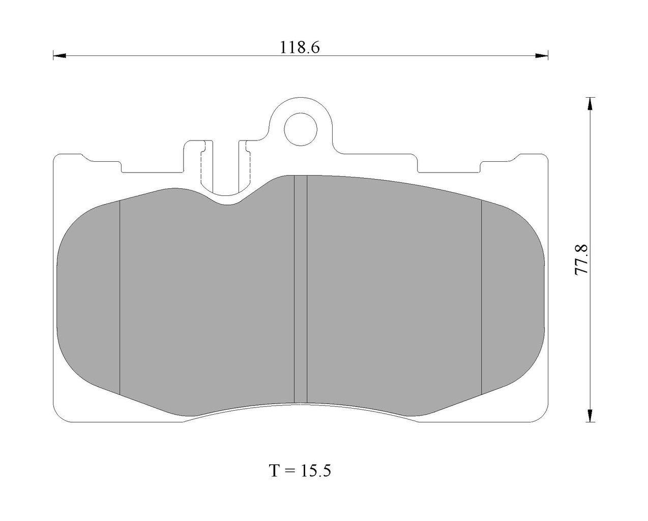 Комплект тормозных колодок дисковый тормоз BOSCH 0 986 AB2 286