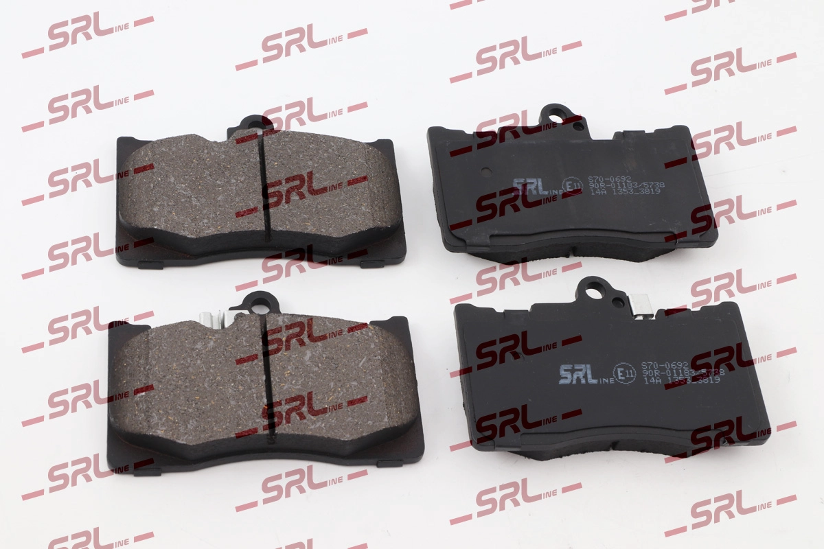 Комплект тормозных колодок дисковый тормоз SRLINE S70-0692