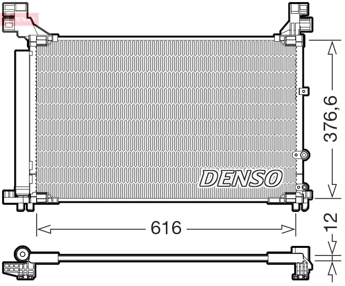 Конденсатор кондиционер DENSO DCN50133
